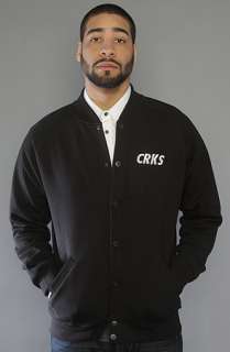 Crooks and Castles The Crooks Stadium Jacket in Black  Karmaloop 