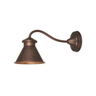   KingstonCollection 6 in. 1 Light Outdoor Wall Sconce in Antique Copper