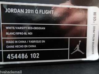 The Air Jordan Q Flight offers a lockdown fit with mesh inner sleeve 