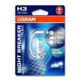 Osram 64151NBPBLI1 Lampe Night Breaker Plus, H3, 12V/55W, PK22s, 1 