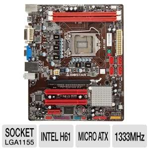 Biostar H61MU3 Intel H61 Motherboard   Micro ATX, Socket H2 (LGA1155 