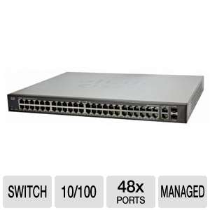 Cisco Small Business SF200 48P Managed PoE Switch   48x 10/100 Ports 