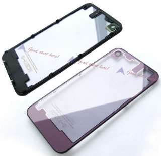 New Clear Glass Back Battery Door Cover Case Housing for iPhone 4S 4GS 