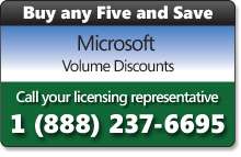   copies or more of Microsoft software with Microsoft Volume Licensing