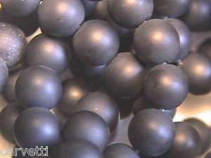 8mm Black Onyx Frosted Round Beads 50 per strand  