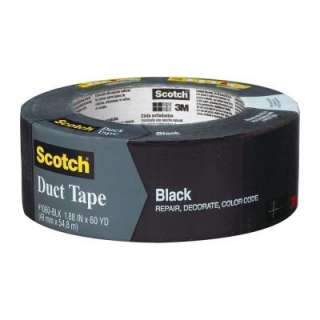 Scotch 2 in. x 180 ft. Cloth Duct Tape 1060 BLK A 