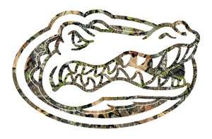 Florida Gators CAMO Gatorhead decal UF car sticker 19  