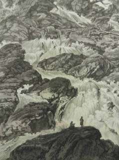 Vue de la cascade de Rotz Loch, dans le Canton dUnderwalden, qui 