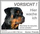 Rottweiler Alu​. Schild SOFOR​T Hund Türschi​ld Warnschild