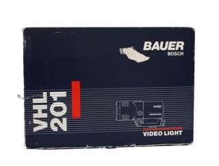 Bauer Bosch VHL 201 Videolicht Lampe Leuchte Kamera  