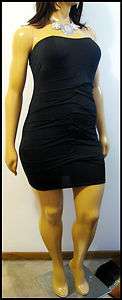 Dori Black Strapless Mini Club Dress   Choose your size XL 12/14 or 3X 