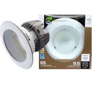 EcoSmart 4 in. 9.5 Watt (65W) LED Downlight (E)* ECO4 575L at The Home 