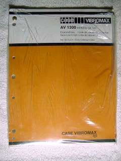Parts manual for Case Vibromax AV1300 Vibrating Plate (English/German 