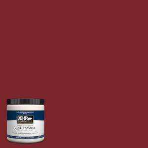 BEHR Premium Plus 8 oz. Rojo Candela Interior/Exterior Paint Tester 