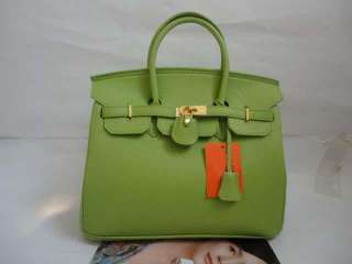 green woman s pu leather shoulder handbag tote bag h13 description