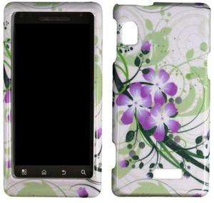 Motorola DROID 2 Global A956 GREEN LILY Faceplate Protector Cellphone 