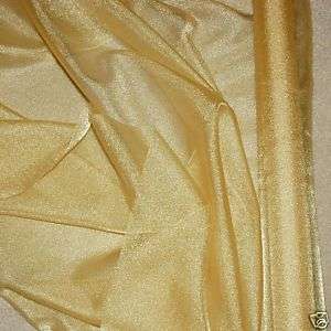 SPARKLE ORGANZA SHEER FABRIC ANTIQUE GOLD 45 BTY  