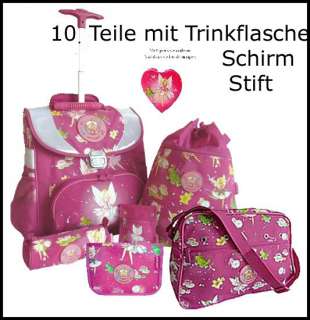 Schulranzen   Trolley 10 tlg Amaro Prinzessin, Fee rosa  