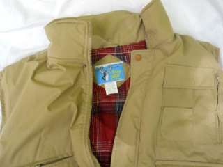 NEW STAG HILL FISHING HUNTING PADDED VEST KHAKI SIZE 3X  