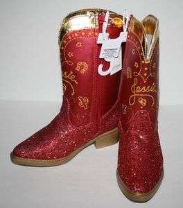   Story JESSIE BOOTS Red Glitter size 9 10 13 1 Cowgirl Costume  
