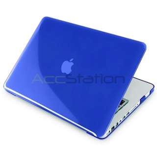 Navy Blue Crystal Case+KB Cover+HDMI+Converter+Guard+GIFT For Macbook 