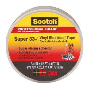 Scotch 3/4 in. x 66 ft. Super 33+ Electrical Tape 6132 BA 10 at The 
