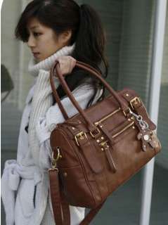 Fashion Women Lady Tassel Hobo PU handbag Shoulder Bag With Bear 