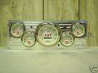 39 CHEVY CAR 5 GAUGE CLUSTER WHITE