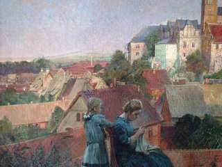 Ölbild Gemälde K.E.F.Rumpel Quedlinburg Schloß Stift  