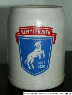 Bierkrug 0,5 KEMMLER BIER Esslingen 1828 1974 ehemalige Brauerei 