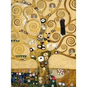 Keilrahmenbild (60 x 80, Klimt) von Der Lebensbaum Mittelteil 