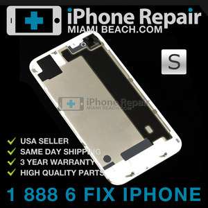 OEM iPhone 4S White Glass Rear Back Cover Assembly USA  