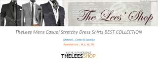 NWT Mens Casual Stretchy Fitted Best Dress Shirts Collection M L XL 