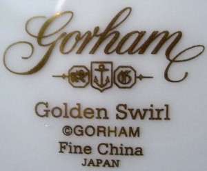 GORHAM china GOLDEN SWIRL pttrn SALAD PLATE  