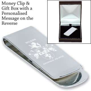 Coat of Arms Family Crest Any Surname Money Clip  