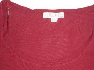 Forever 21 XXI Womens 3/4 Sleeve T Shirt Small Large  