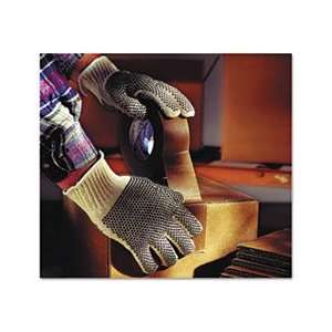  MultiKnit Dotted Lightweight Gloves, Large, Natural, Dozen 