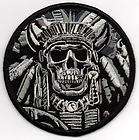 Skull Chief Patch  Native American Military Indian