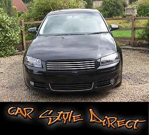 Audi A3 Front Grill in Black and Chrome Debadged 8P  