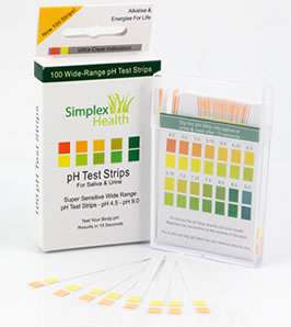 pH Dual Test Strips Stix Urine & Saliva 3 Pack  