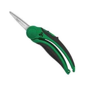  Scissor,6 In,straight,blunt,black/green   CLAUSS 