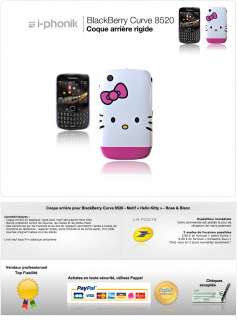 Coque arrière pour BlackBerry Curve 8520   Motif Hello Kitty   Rose 