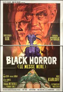 CINEMA manifesto BLACK HORROR ch.lee,b.steele, V.SEWELL  