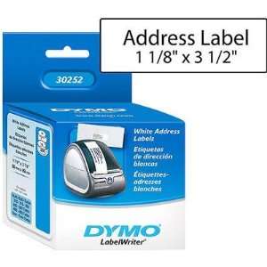  Dymo 30252 1 1/8x3.5wht 350/Roll 2 Pks Of Address Labels 