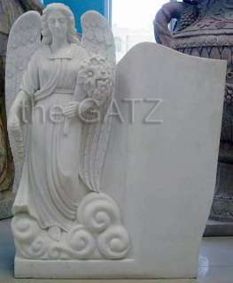 Marble Angel Cemetary Monument Headstone  