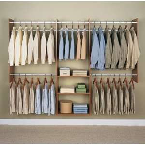  Easy Track Closet 4ft. To 8ft. Cherry Finish Easy Track 