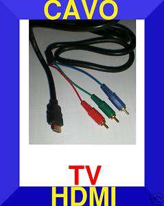 CAVO RCA HDMI NOTEBOOK A PC TV LCD COMPONENT PROIETTORE  