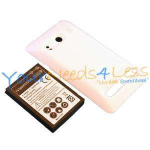 NEW HTC EVO 4G 3500mAh White Extended Door + Battery Bundle FS USA 