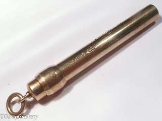 LARGE SOLID HEAVY VINTAGE 9ct GOLD PROPELLING PENCIL  