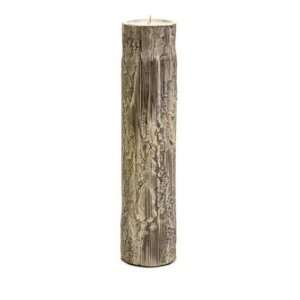 IMAX Relser Tall Bamboo Candle Holder Tree Bark Texture 